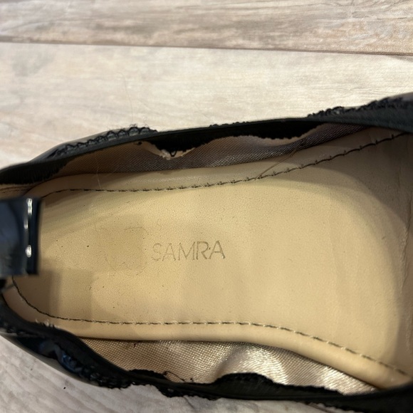 Yosi Samra Kids Black Patent Leather Ballet Flats - Picture 6 of 8